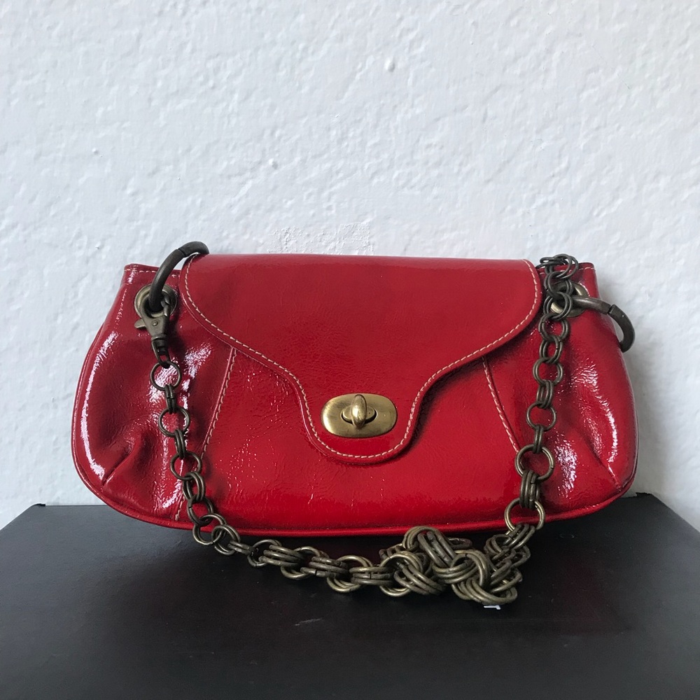 Red Leather Handbag